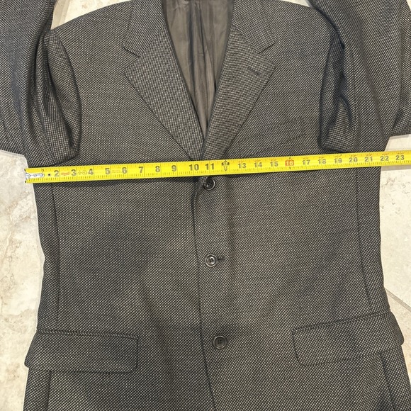 Canali Proposta Blazer Men 52R Brown Houndstooth Wool Cashmere Sports Coat Italy - Picture 8 of 11